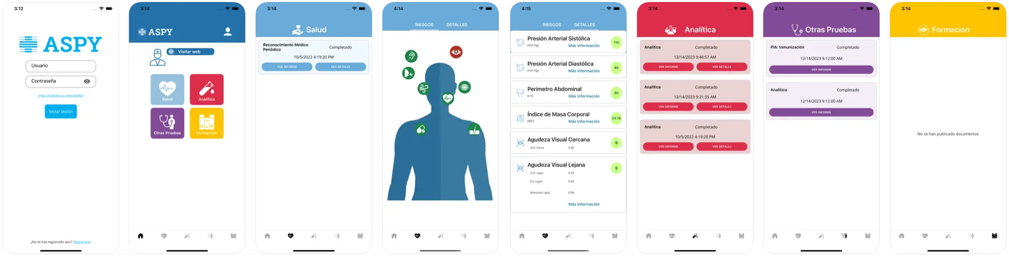 Mockup de la app
