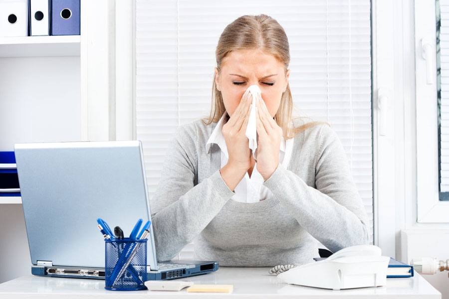 Consejos contra las alergias en el ámbito laboral.