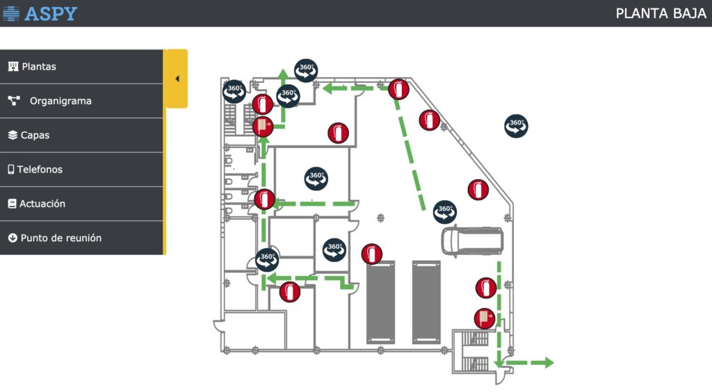 captura de plan de emergencias digital