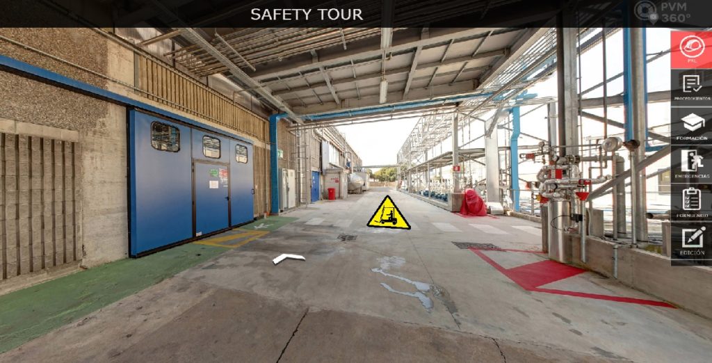 Captura ejemplo de safety tour de ASPY Innova